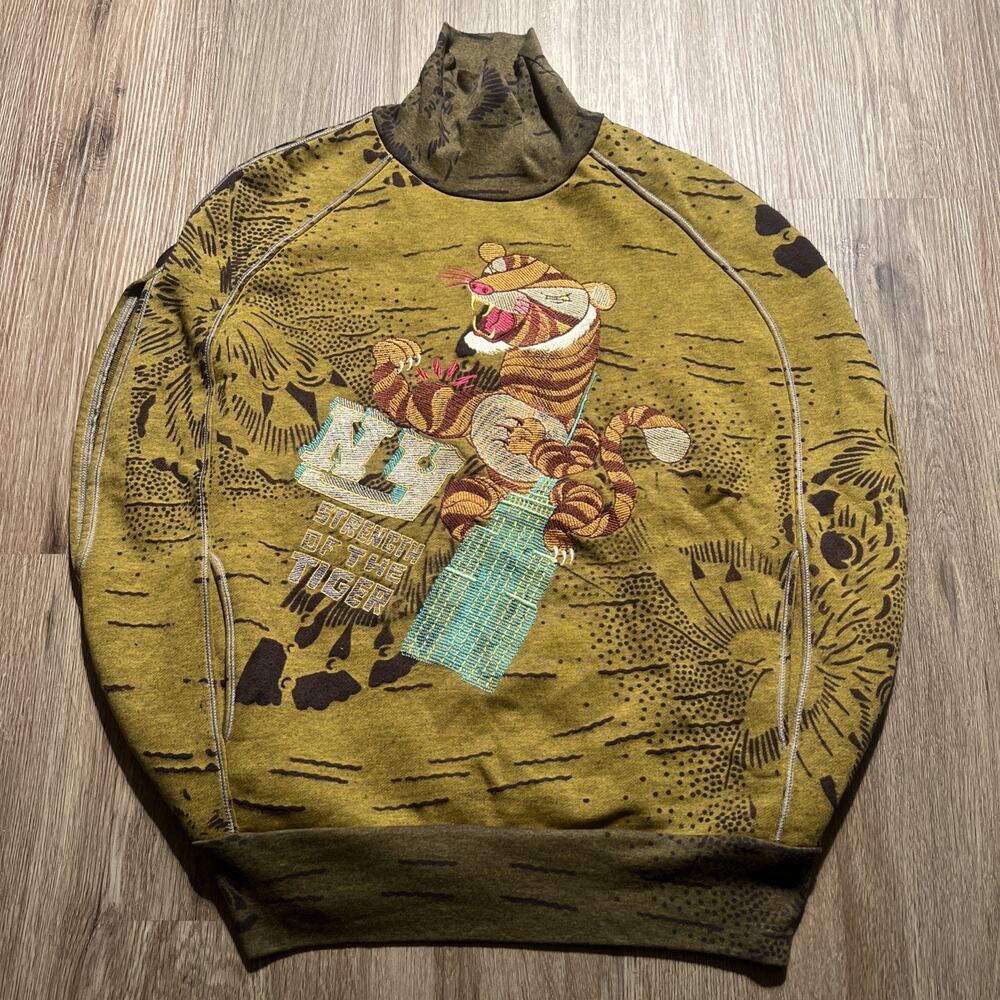 Vintage Gusto Barcelona 90s New York Tiger Pullover Sleeveless Shirt Sz Large